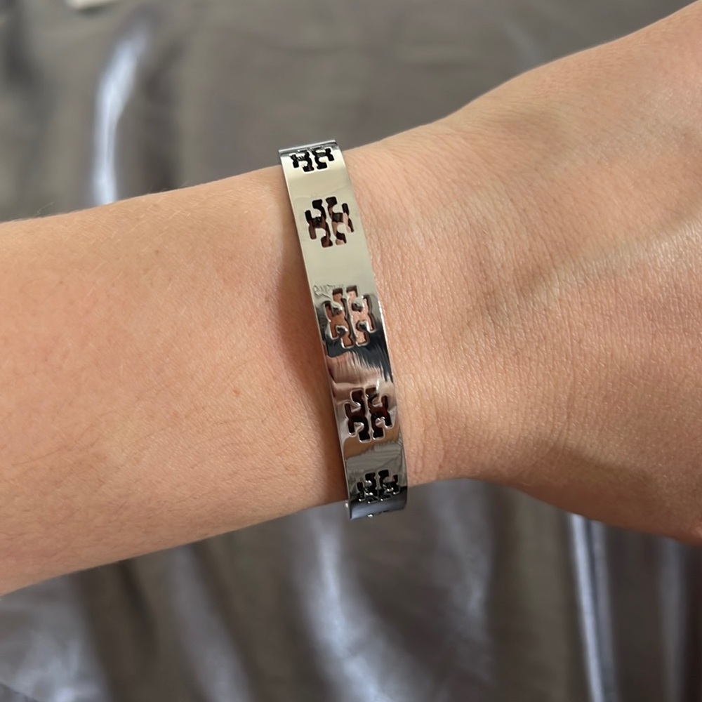 Tory Burch logo cuff bracelet